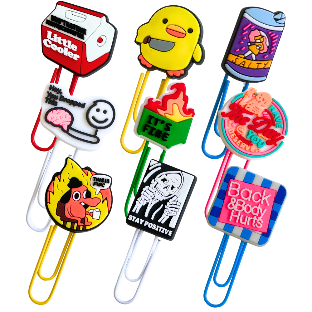 9PC Funny Charm Paperclips