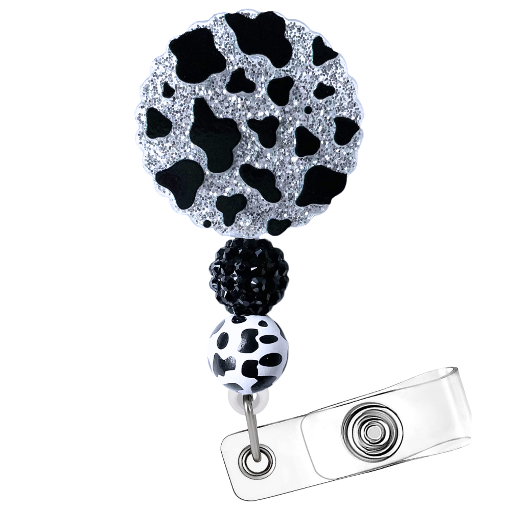 Cow Bead Badge Reel