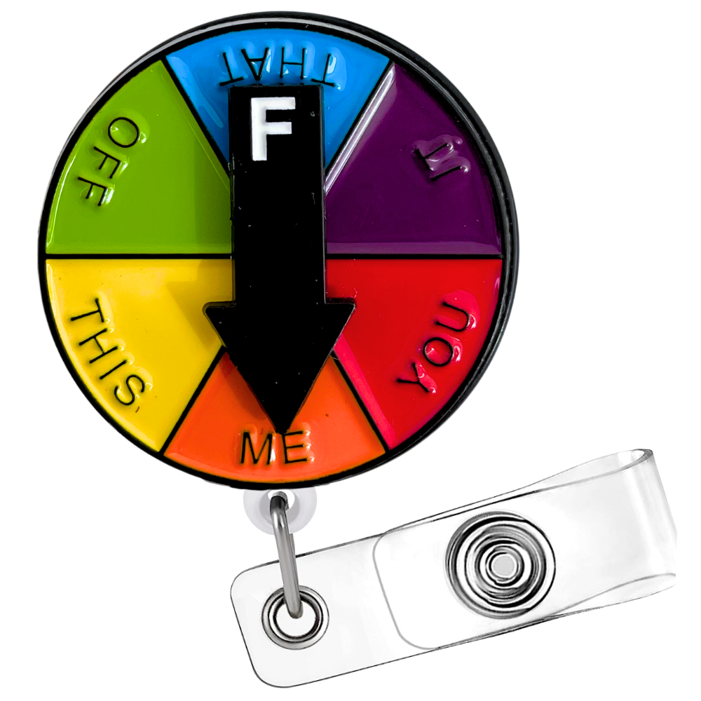 F Badge Reel