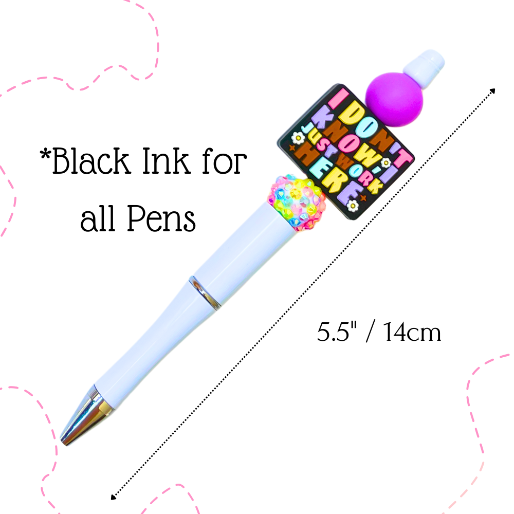 5PC Funny Beaded Pens