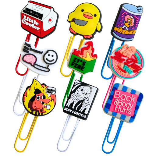 9PC Funny Charm Paperclips