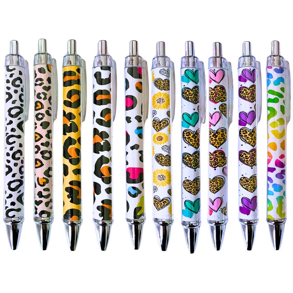 10PC Cheetah Pens
