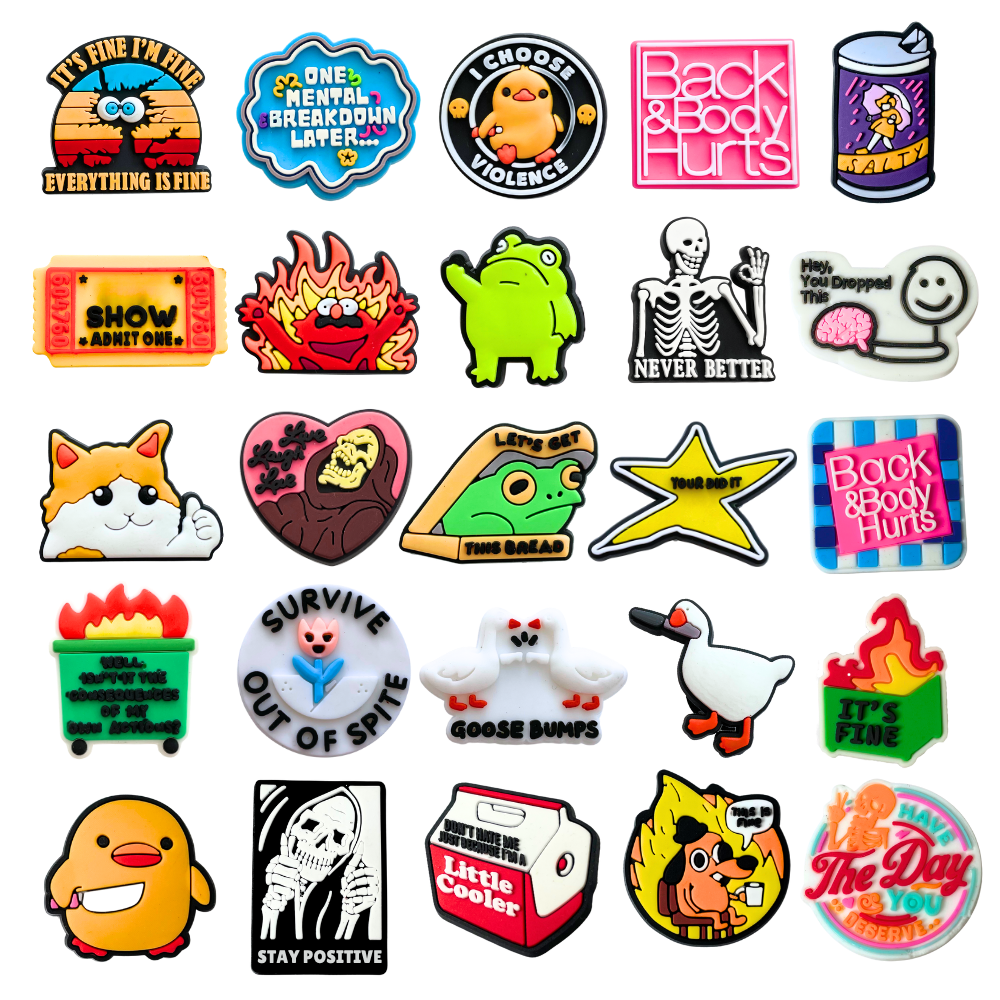 25PC  Funny Charm Magnets
