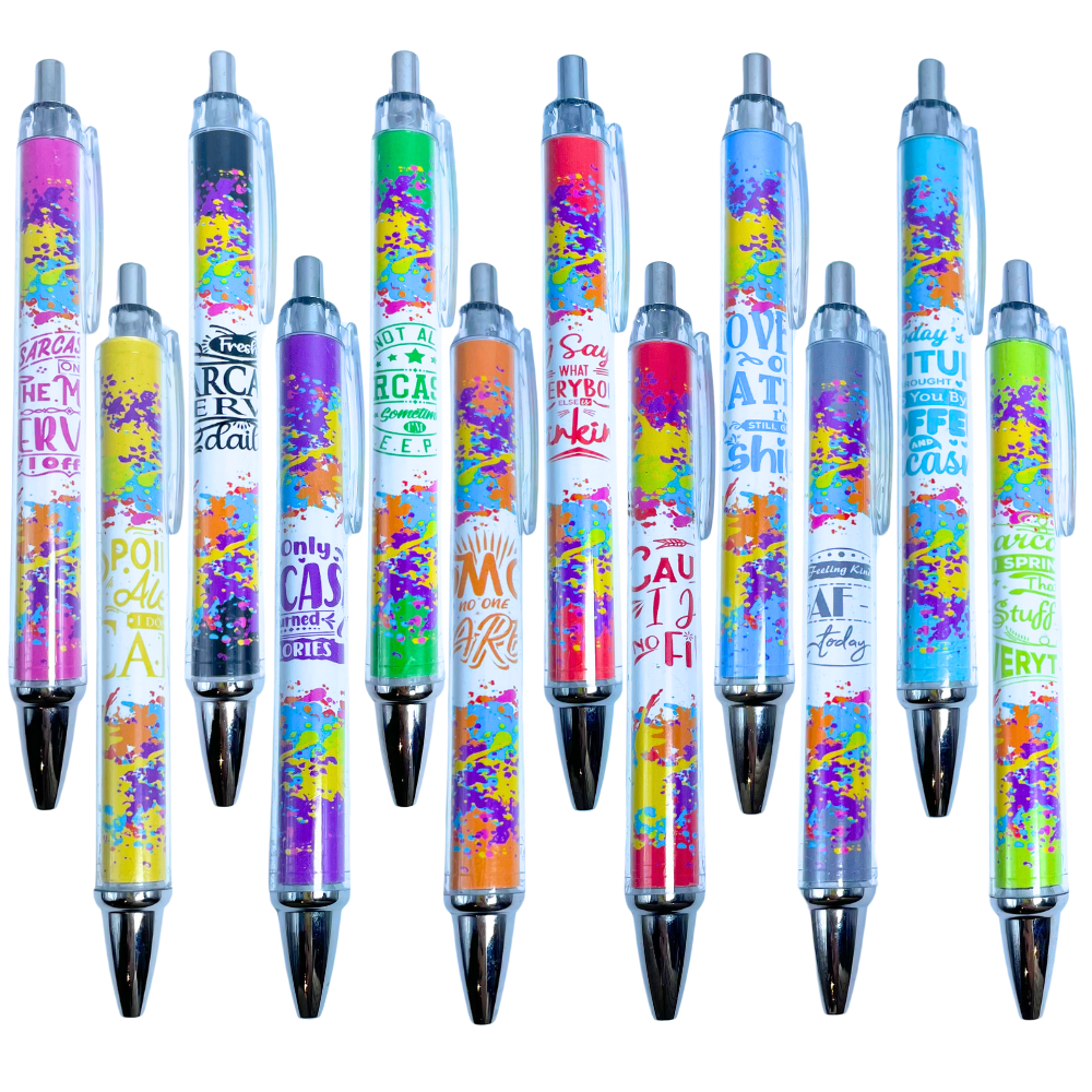 12PC  Funny Sublimation Pens
