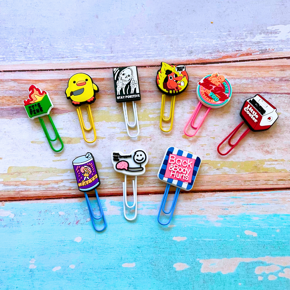 9PC Funny Charm Paperclips