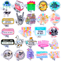 24PC  Funny Badge Reels