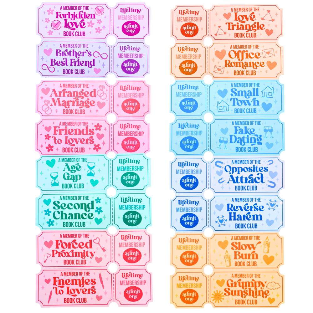 16PC Book Trope Bookmarks