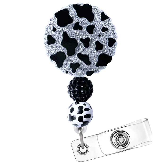 Cow Bead Badge Reel