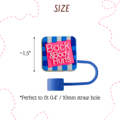9PC Funny Straw Toppers