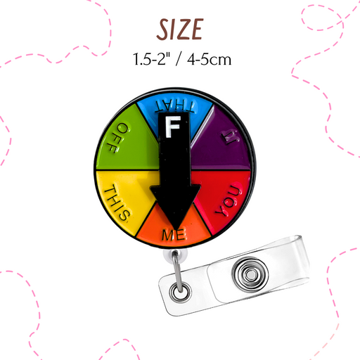 F Badge Reel