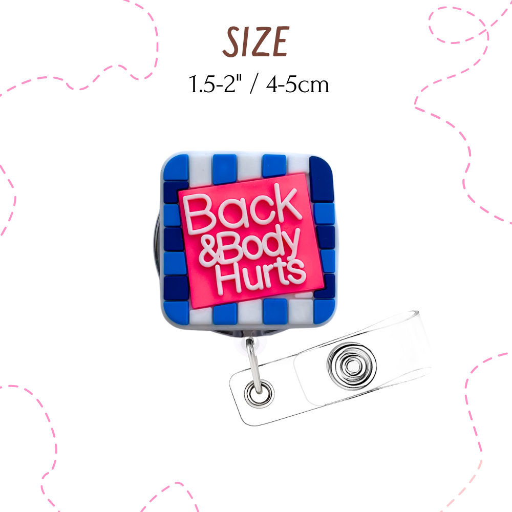 9PC  Funny Charm Badge Reels