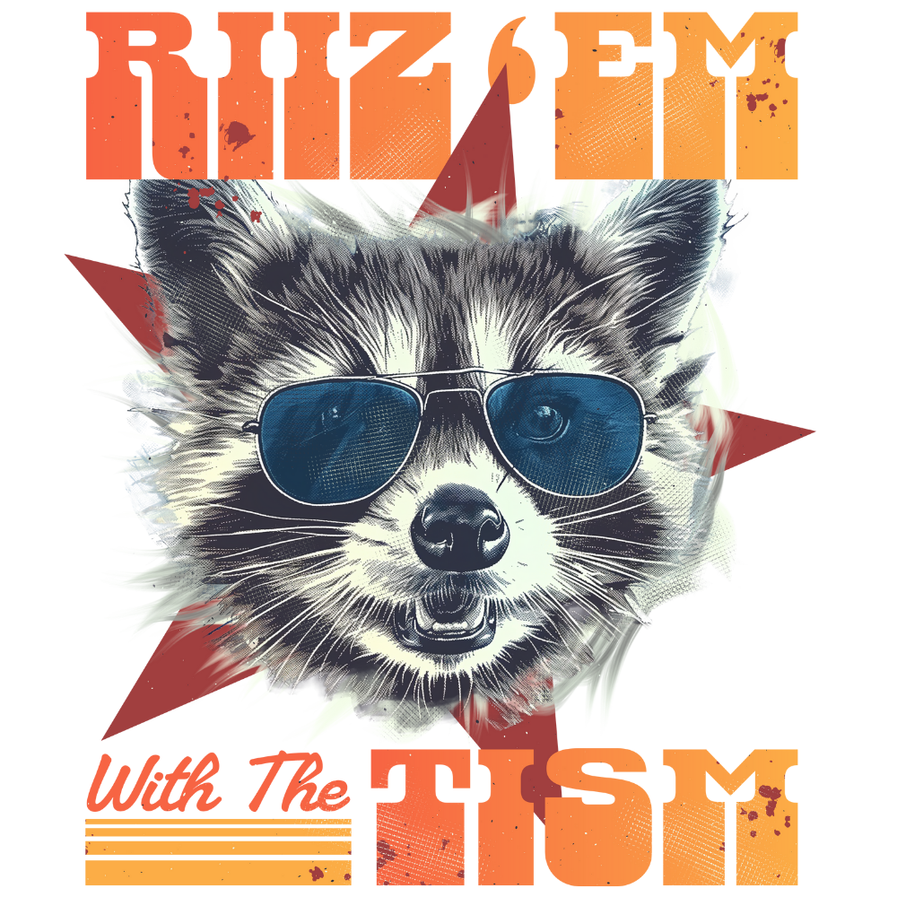 50PC Raccoon Stickers
