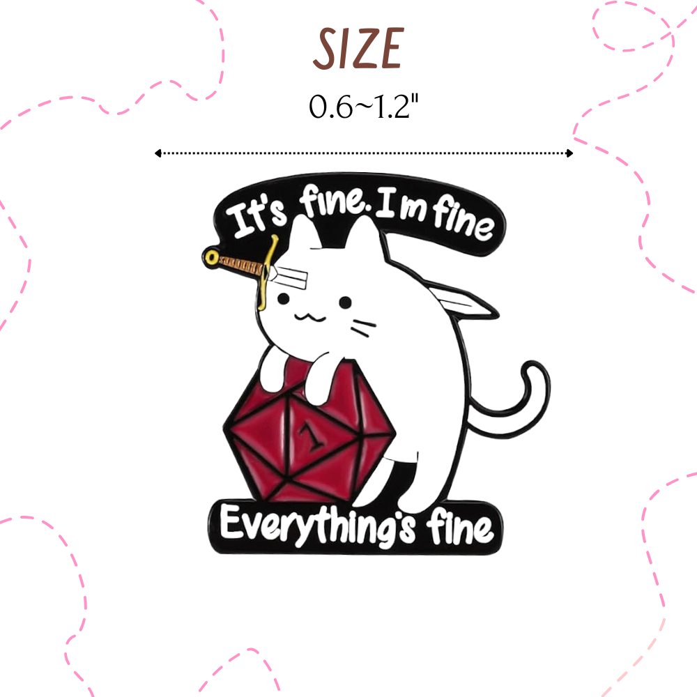 12PC Cat Pins