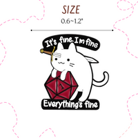 12PC Cat Pins