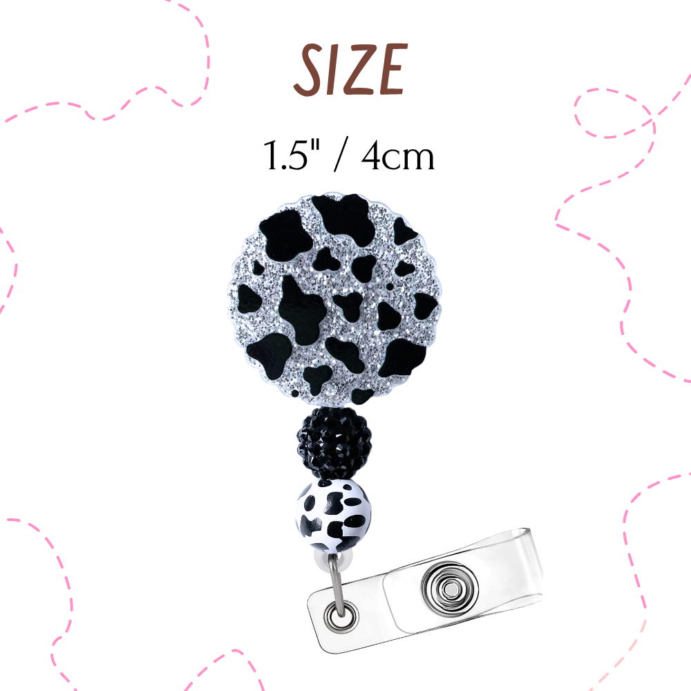 Cow Bead Badge Reel