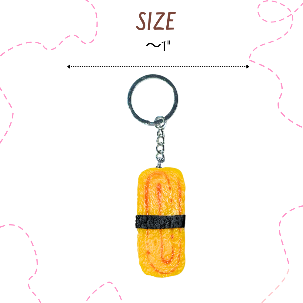8PC Sushi Keychains