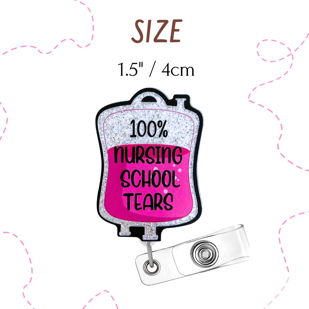 Pink Student Nurse Badge Reel