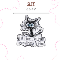12PC Cat Pins