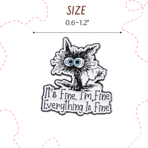12PC Cat Pins