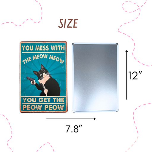 4PC Cat Kitchen Signs