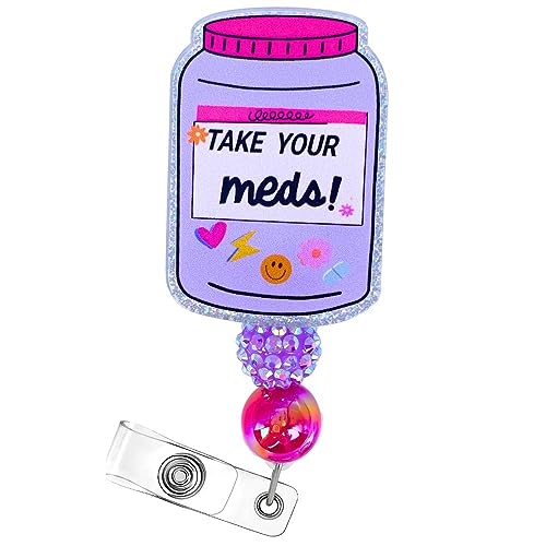 Take Your Meds Funny Pharmacy Badge Reel