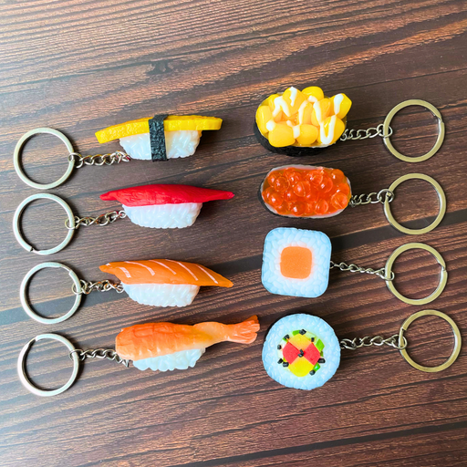8PC Sushi Keychains
