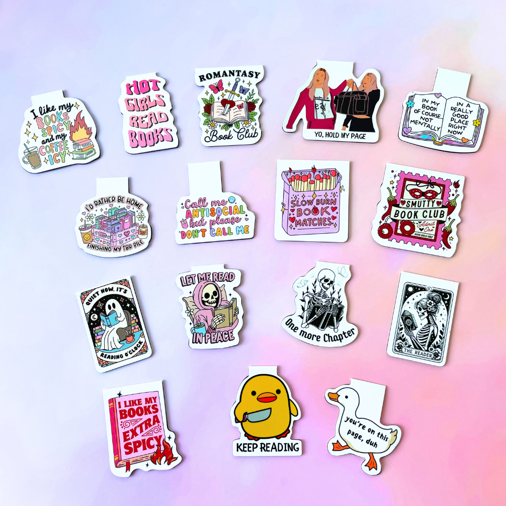 16PC Funny Magnetic Bookmarks