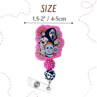 Beaded Badge Reel Single Parent