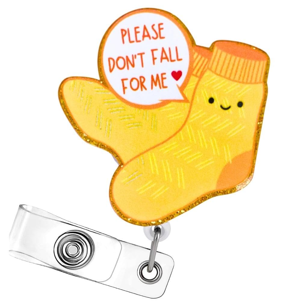 Don’t Fall for Me Badge Reel (Yellow)