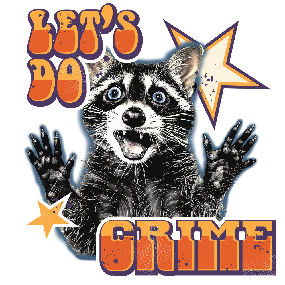 50PC Raccoon Stickers