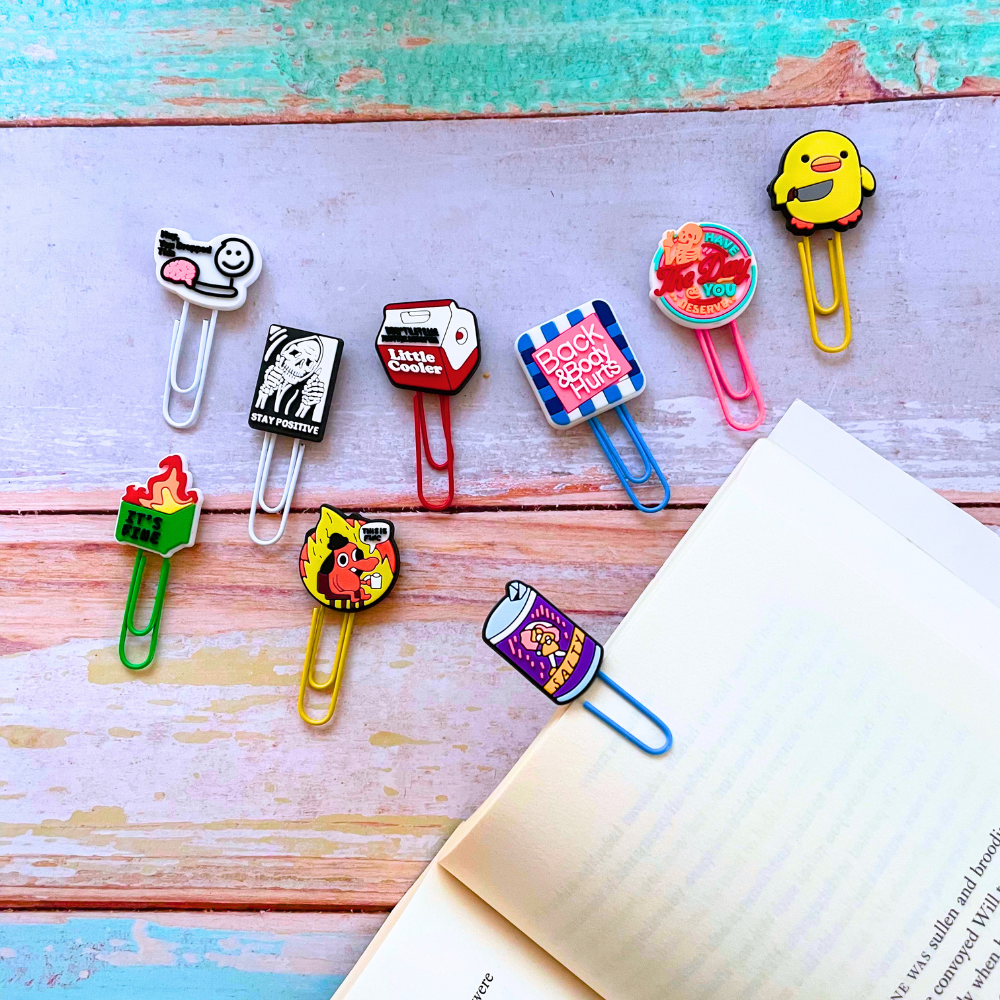 9PC Funny Charm Paperclips