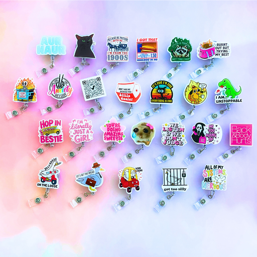 25PC  Funny Badge Reels