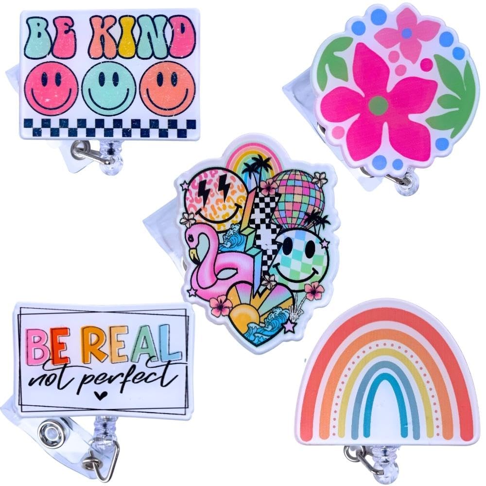 Vibrant Badge Reel 5PCs