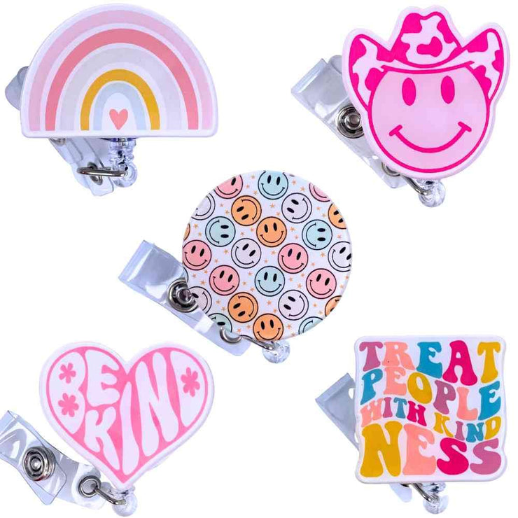 Retro Badge Reel 5PCs