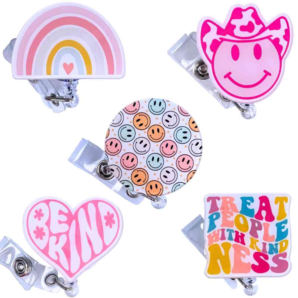 Retro Badge Reel 5PCs