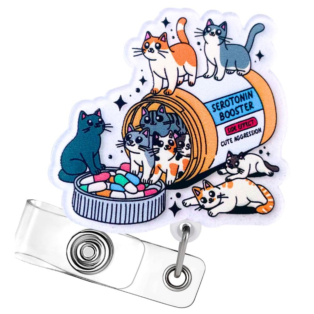 Cat Badge Reel