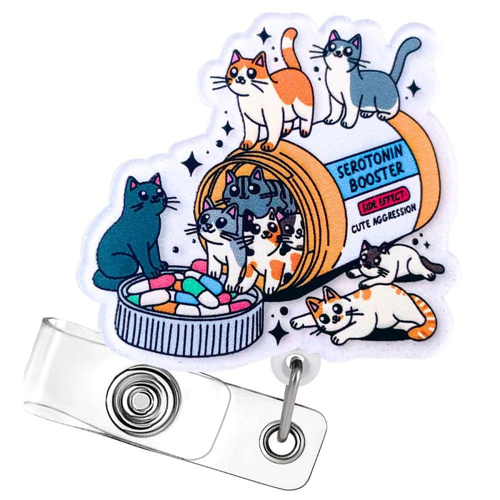 Cat Badge Reel