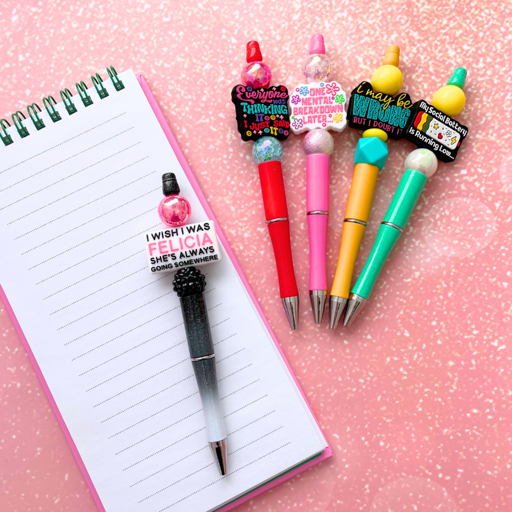 5PC Funny Beaded Pens