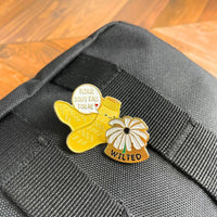Don’t Fall For Me Funny Enamel Badge Pin