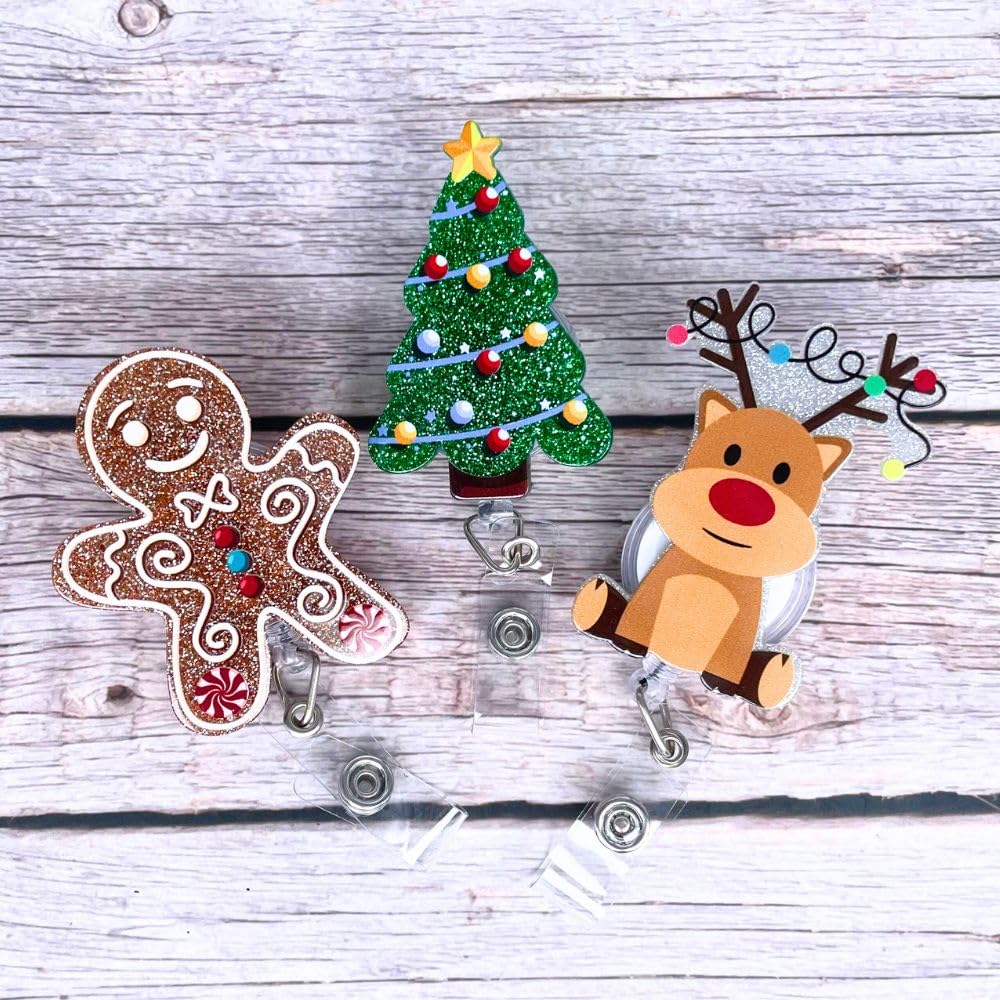 Christmas Badge Reel Set