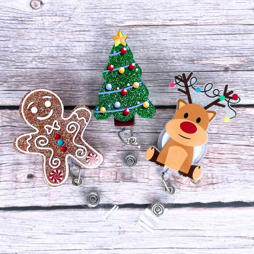 Christmas Badge Reel Set