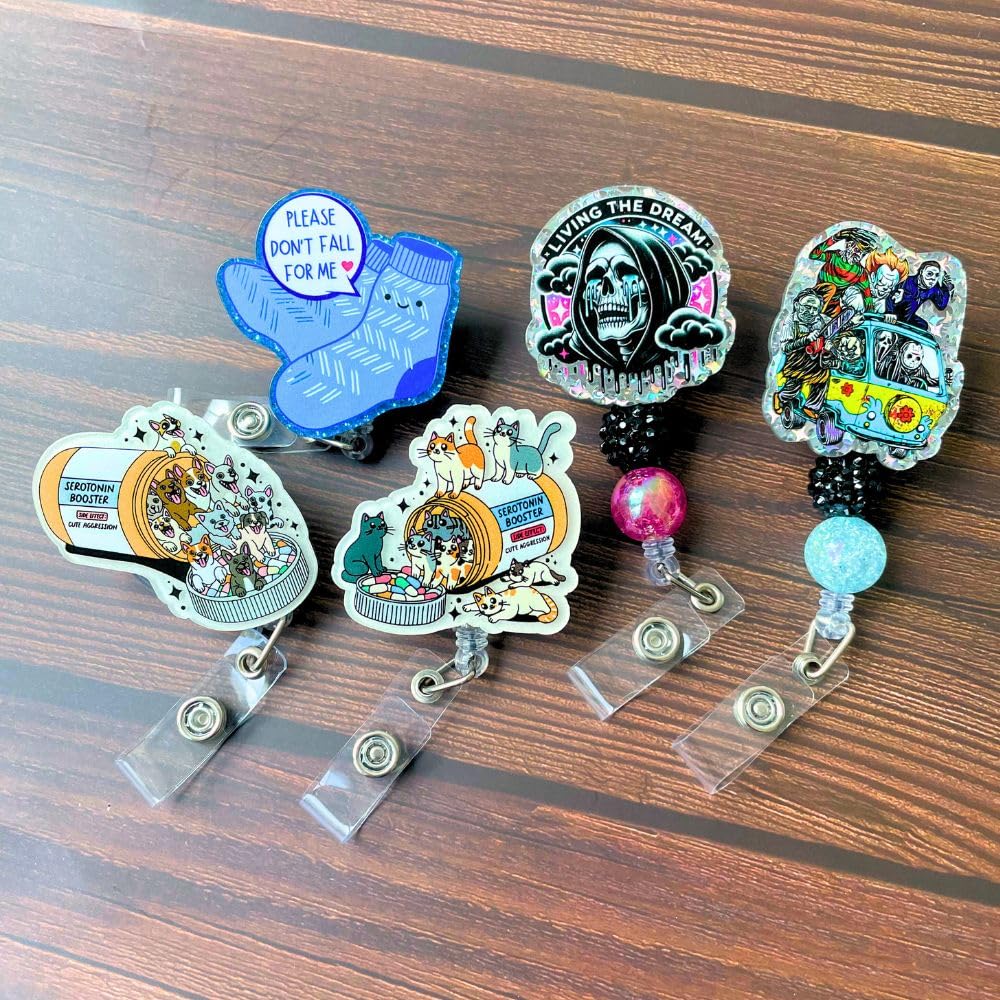 Cat Badge Reel