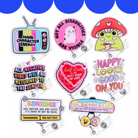 Giggle Badge Reel Set