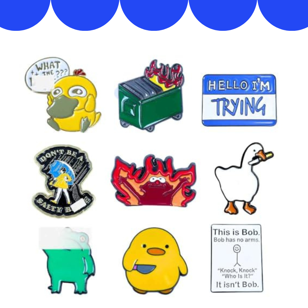 Funny Enamel Pin Set