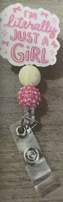 Im literally just a girl badge reel